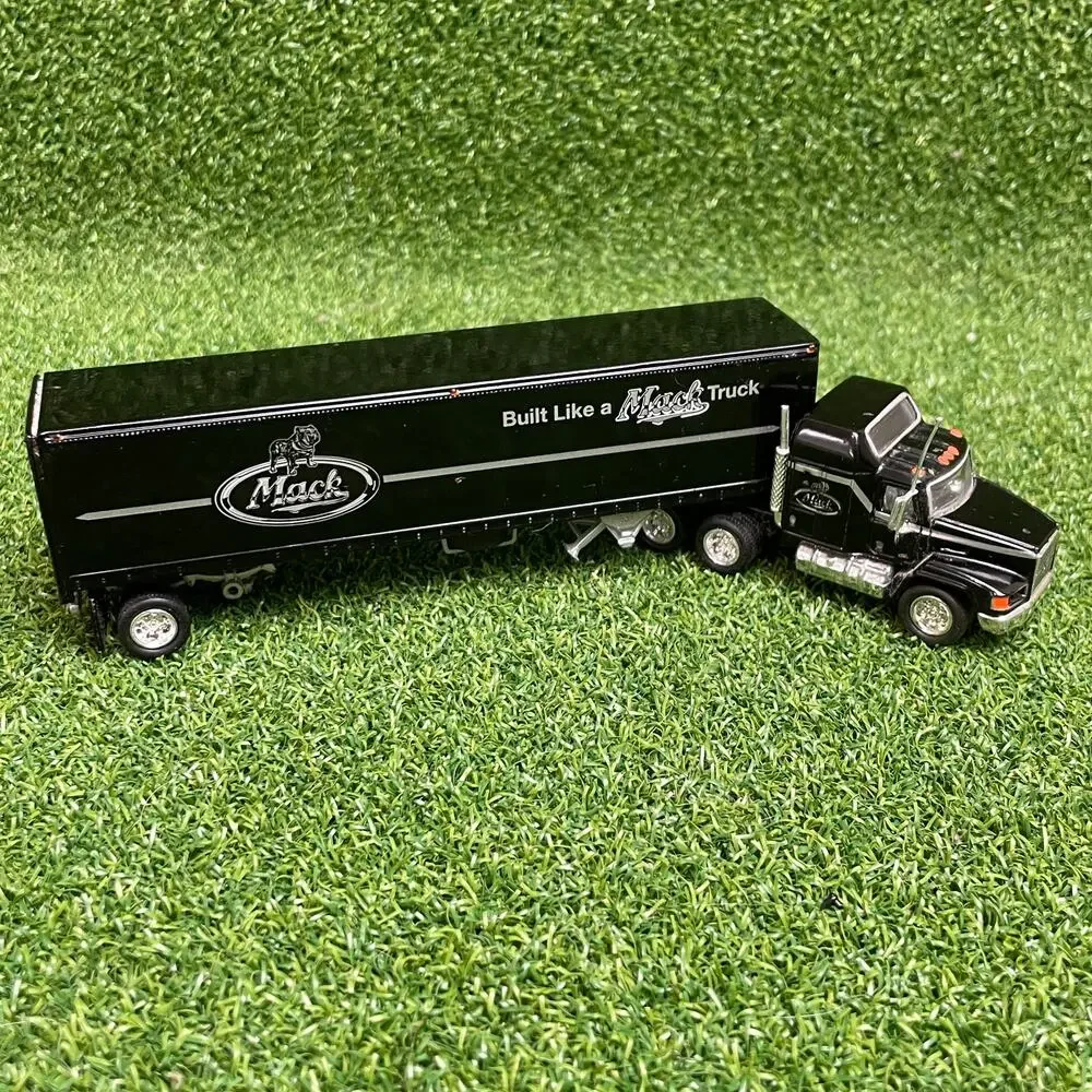 Vintage Matchbox Mack CH600 Black Diecast Tractor Trailer Toy